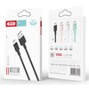 Kabel USB - USB-C XO NB156 2.4A 1 m Różowy Typ USB - USB-C