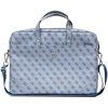 Torba na laptopa GUESS Saffiano 4G Triangle Logo 16 cali Niebieski