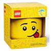 Pojemnik na LEGO duża głowa Chłopiec Głuptasek Żółty 40321726 Seria Lego Classic