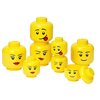 Pojemnik na LEGO duża głowa Chłopiec Głuptasek Żółty 40321726 Wymiary [cm] 24 x 27.1 x 24