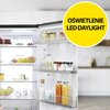 Lodówka HAIER HTR5719ENPT 3D No frost 190cm Czarna Położenie zamrażarki Na dole
