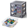 Regał na LEGO z szufladkami Szary 40950002 Seria Lego Classic