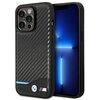 Etui BMW Leather Carbon do Apple iPhone 14 Pro Czarny