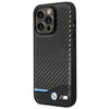Etui BMW Leather Carbon do Apple iPhone 14 Pro Czarny Seria telefonu iPhone