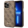 Etui GUESS 4G Vintage Gold Logo do Apple iPhone 14 Pro Brązowy