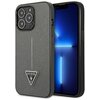 Etui GUESS Saffiano Triangle Logo do Apple iPhone 14 Pro Srebrny