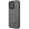 Etui GUESS Saffiano Triangle Logo do Apple iPhone 14 Pro Srebrny Seria telefonu iPhone