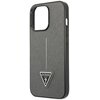 Etui GUESS Saffiano Triangle Logo do Apple iPhone 14 Pro Srebrny Typ Etui nakładka