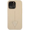Etui GUESS Saffiano Triangle Logo do Apple iPhone 14 Pro Beżowy Model telefonu iPhone 14 Pro