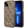 Etui GUESS 4G Vintage Gold Logo do Apple iPhone 14 Plus Brązowy