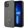 Etui GUESS Saffiano Triangle Logo do Apple iPhone 14 Srebrny