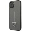 Etui GUESS Saffiano Triangle Logo do Apple iPhone 14 Srebrny Seria telefonu iPhone