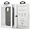 Etui GUESS Saffiano Triangle Logo do Apple iPhone 14 Srebrny Marka telefonu Apple