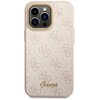 Etui GUESS 4G Vintage Gold Logo do Apple iPhone 14 Pro Max Różowy Model telefonu iPhone 14 Pro Max
