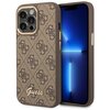 Etui GUESS 4G Vintage Gold Logo do Apple iPhone 14 Pro Max Brązowy