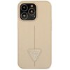 Etui GUESS Saffiano Triangle Logo do Apple iPhone 14 Pro Max Beżowy Model telefonu iPhone 14 Pro Max
