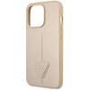 Etui GUESS Saffiano Triangle Logo do Apple iPhone 14 Pro Max Beżowy Typ Etui nakładka