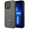 Etui GUESS Saffiano Triangle Logo do Apple iPhone 14 Pro Max Srebrny
