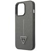 Etui GUESS Saffiano Triangle Logo do Apple iPhone 14 Pro Max Srebrny Typ Etui nakładka