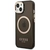 Etui GUESS Gold Outline Translucent MagSafe do Apple iPhone 14 Plus Czarny Seria telefonu iPhone
