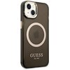 Etui GUESS Gold Outline Translucent MagSafe do Apple iPhone 14 Czarny Kompatybilność Apple iPhone 14
