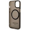 Etui GUESS Gold Outline Translucent MagSafe do Apple iPhone 14 Czarny Gwarancja 24 miesiące