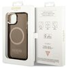 Etui GUESS Gold Outline Translucent MagSafe do Apple iPhone 14 Czarny Marka telefonu Apple