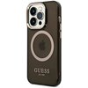 Etui GUESS Gold Outline Translucent MagSafe do Apple iPhone 14 Pro Czarny Seria telefonu iPhone