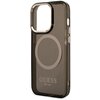 Etui GUESS Gold Outline Translucent MagSafe do Apple iPhone 14 Pro Czarny Typ Etui nakładka