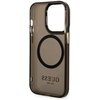 Etui GUESS Gold Outline Translucent MagSafe do Apple iPhone 14 Pro Czarny Gwarancja 24 miesiące