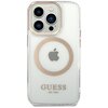 Etui GUESS Metal Outline MagSafe do Apple iPhone 14 Pro Przezroczysto-srebrny Model telefonu iPhone 14 Pro