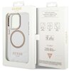 Etui GUESS Metal Outline MagSafe do Apple iPhone 14 Pro Max Przezroczysto-złoty Marka telefonu Apple
