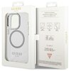 Etui GUESS Metal Outline MagSafe do Apple iPhone 14 Pro Max Przezroczysto-srebrny Marka telefonu Apple