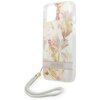 Etui GUESS Flower Strap do Apple iPhone 14 Plus Fioletowy Dominujący kolor Fioletowy