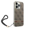 Etui GUESS 4G Print Strap do Apple iPhone 14 Pro Max Brązowy Model telefonu iPhone 14 Pro Max