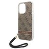 Etui GUESS 4G Print Strap do Apple iPhone 14 Pro Max Brązowy Dominujący kolor Brązowy