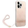 Etui GUESS 4G Print Strap do Apple iPhone 14 Pro Różowy