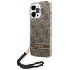 Etui GUESS 4G Print Strap do Apple iPhone 14 Pro Brązowy