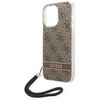 Etui GUESS 4G Print Strap do Apple iPhone 14 Pro Brązowy Dominujący kolor Brązowy