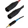 Kabel SSQ MIXLR1 TRS 3.5 mm - 2 XLR męski 1 m Typ kabla Jack 3.5 mm - 2 x XLR