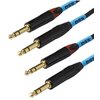 Kabel SSQ JSJS5 2 x Jack stereo 6.3 mm - 2 x Jack stereo 6.3 mm 5 m Kolor Czarny