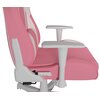 Fotel GENESIS Nitro 710 Różowo-biały Zagłówek Tak