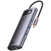 Hub BASEUS Metal Gleam Series WKWG040113 USB Typu C, Pasywny