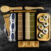 Zestaw do sushi KINGHOFF KH-1704 Brązowy Materiał Bambus
