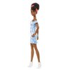 Lalka Barbie Fashionistas Wybielana Niebieska sukienka HBV17 Seria Fashionistas