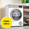 Suszarka BOSCH WTH85VMXPL Serie 4 z pompą ciepła 8 kg AutoDry SensitiveDrying Funkcje Wyświetlacz elektroniczny, Możliwość montażu na pralce, System suszenia pompą ciepła