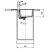 Zlewozmywak jednokomorowy z ociekaczem FRANKE Basis BFG 611-62 114.0676.303 Onyx 50x62 Typ Wbudowywany