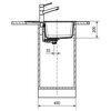 Zlewozmywak jednokomorowy z ociekaczem FRANKE Basis BFG 611-62 114.0676.302 Kamienny szary 50x62 Typ Wbudowywany