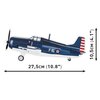Klocki plastikowe COBI Historical Collection World War II F4F Wildcat - Northrop Grumman COBI-5731 Załączona dokumentacja Instrukcja obsługi w języku polskim