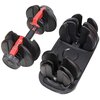 Zestaw hantli HMS SR52 (2 x 23.8 kg) + stojak STR10 Pro Funkcja sztangi Nie